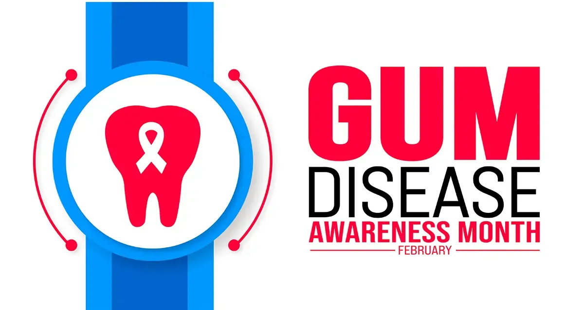 Gum disease awareness month infographic